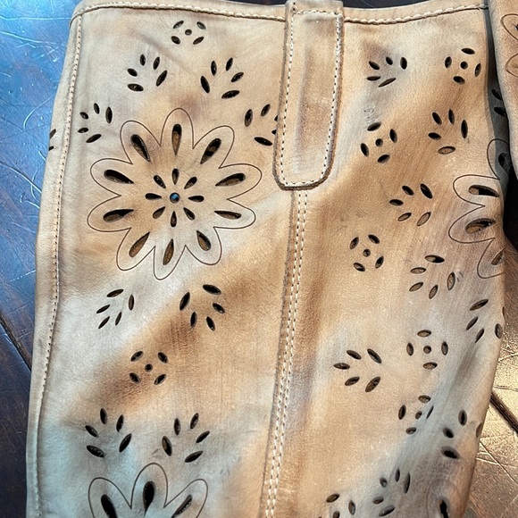 NWOB Fatte A Mano tan leather boots size 39 - Picture 2 of 6